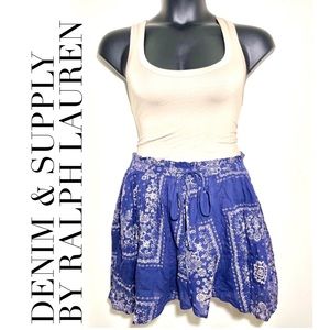 Denim & Supply Ralph Lauren Boho paisley handkerchief print skirt